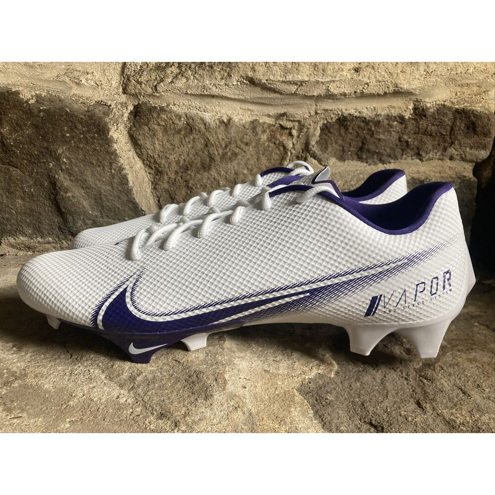 Nike Vapor Edge Speed 360 Football Cleats Mens Size 14 White Purple CV6349-104